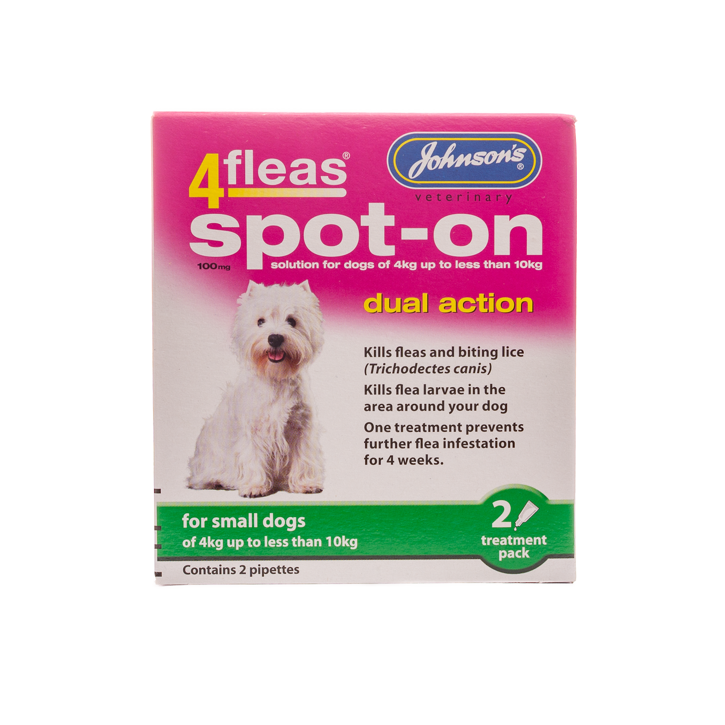 4 Fleas Spot-on for Small Dogs 4 – 10kg
