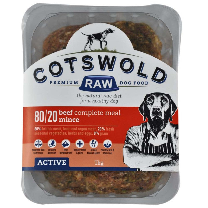 Cotswold Raw Active Beef Mince 80/20 1kg