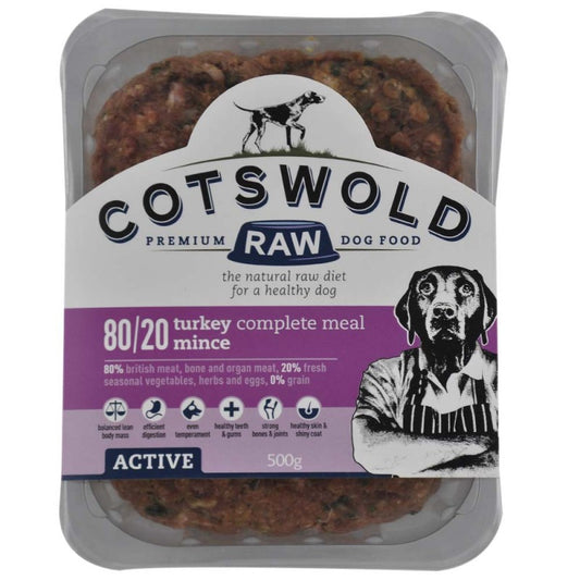 Cotswold Raw Active Turkey Mince 80/20 1kg