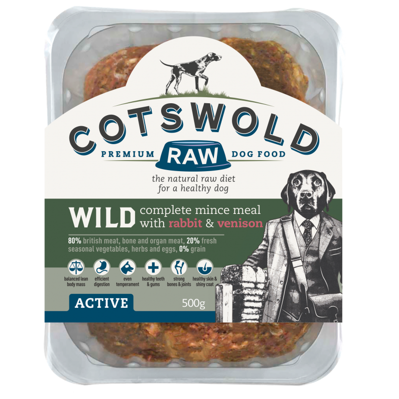 Cotswold Raw Wild Mince Venison & Rabbit 1kg