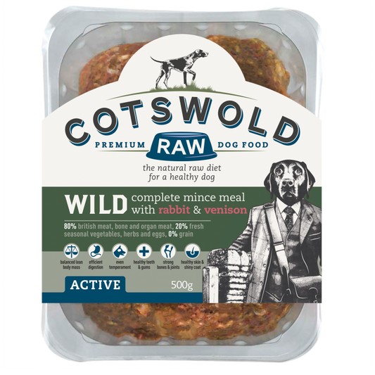 Cotswold Raw Wild Mince Venison & Rabbit 1kg