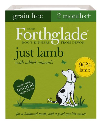 Forthglade Just 90% Just lamb natural wet dog food (18x395g)