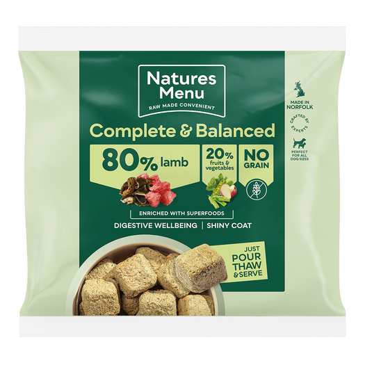 Natures Menu Complete & Balanced Lamb Nuggets 80/20 1kg