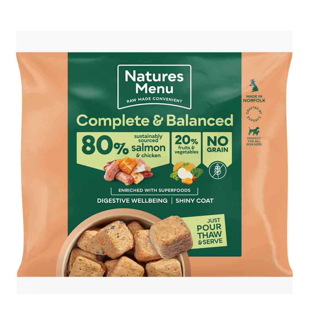 Natures Menu Complete & Balanced Salmon with Chicken Nuggets 80/20 1kg