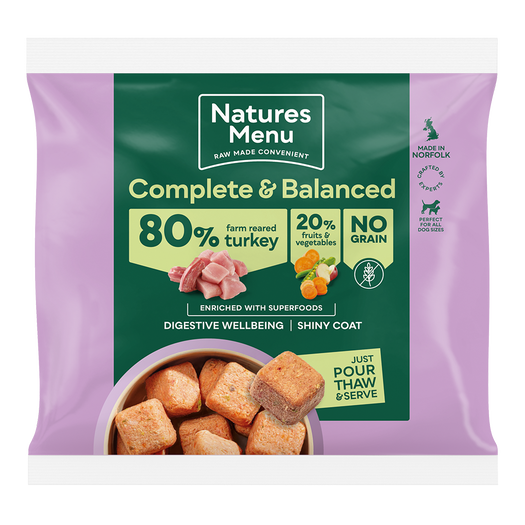 Natures Menu Complete & Balanced Turkey Nuggets 80/20 1kg