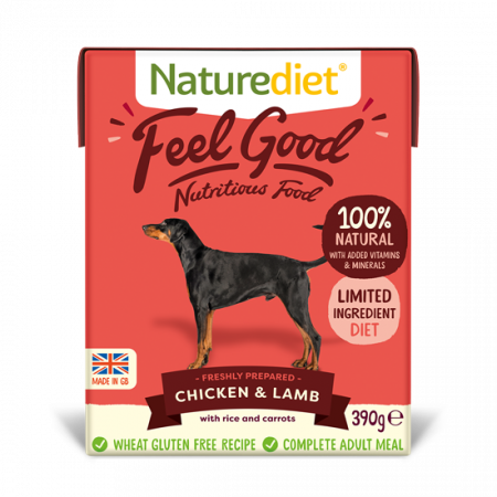 Naturediet Feelgood Chicken & Lamb 390g