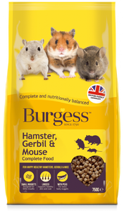 Burgess Hamster, Gerbil and Mouse Food 750g