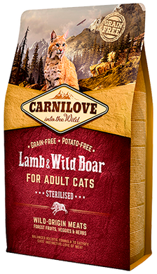 Carnilove Lamb & Wildboar For Adult Cats