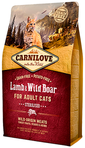 Carnilove Lamb & Wildboar For Adult Cats