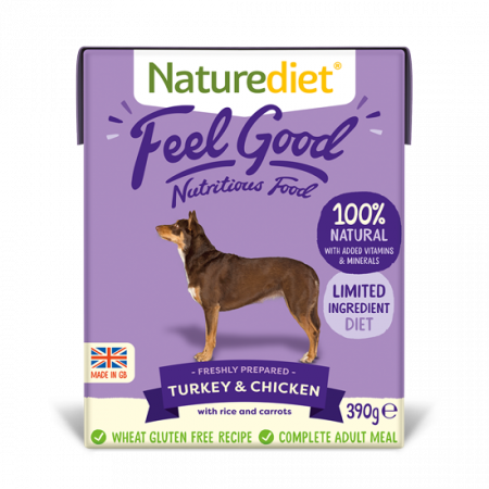 Naturediet Feelgood Turkey & Chicken 390g