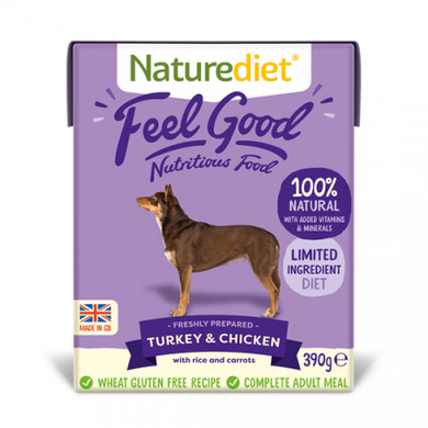 Naturediet Feelgood Turkey & Chicken 390g