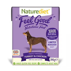Naturediet Feelgood Turkey & Chicken 390g