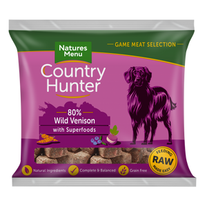 Country Hunter Raw Frozen Nuggets Venison & Blueberry 1kg