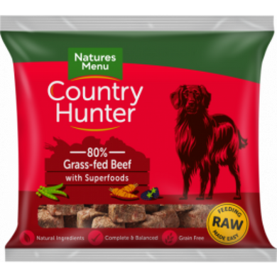 Country Hunter Raw Frozen Nuggets Beef With Superfoods 1kg